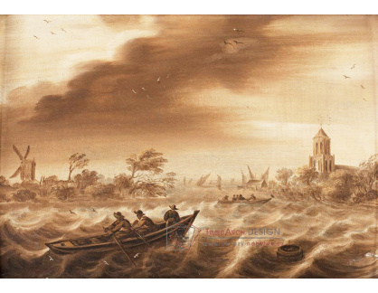KO VI-475 Willem van de Velde - Rozbouřené moře u pobřeží