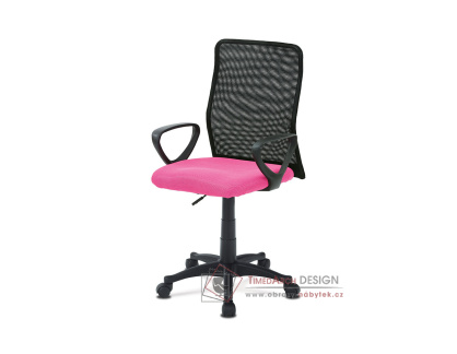 KA-B047 PINK, kancelářská židle, látka mesh černá + růžová