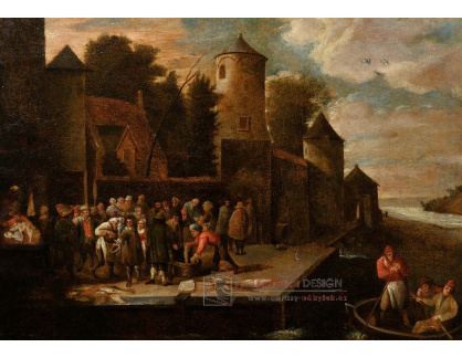 A-2020 David Teniers - Rybáři v přístavu