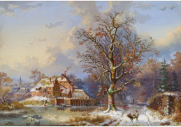 DDSO-4185 Remigius Adrianus van Haanen - Vesnice v zimě