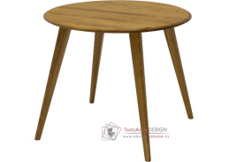 S16 JAN, jídelní stůl pr. 90cm, dubový masiv