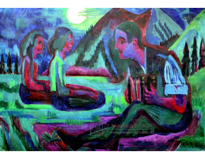 VELK 100 Ernst Ludwig Kirchner - Handorgler za měsíčné noci