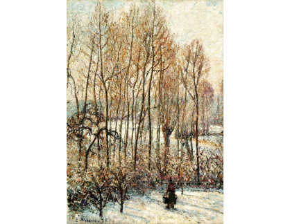 VCP-486 Camille Pissarro - Ranní slunce na sněhu v Eragny