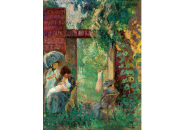 A-8009 Henri Lebasque - Ženy a děti na letní zahradě