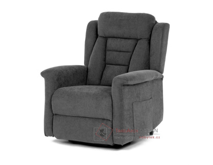 TV-7072 GREY2, relaxační křeslo s elektrickým ovládáním, látka šedá