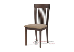 BC-3940 WAL, jídelní židle, ořech / látka krémová