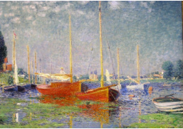 VCM 31 Claude Monet - Červené lodě v Argenteuil