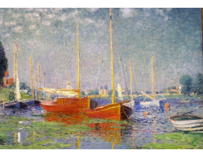 VCM 31 Claude Monet - Červené lodě v Argenteuil