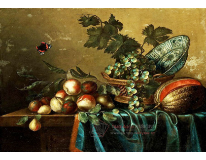 KO I-311 Gillis de Bergh - Zátiší s ovocem a motýlem