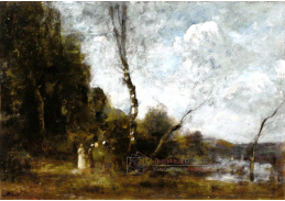 KO IV-114 Jean-Baptiste-Camille Corot - Lesnatá krajina s postavami