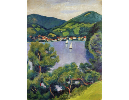 A-6098 August Macke - Pohled z Tegernsee
