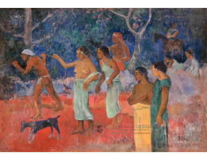 A-8437 Paul Gauguin - Scéna z tahitského života