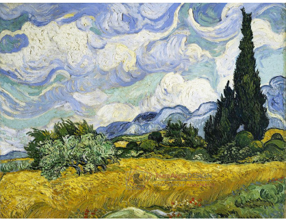 VR2-317 Vincent van Gogh - Pšeničné pole s cypřiši
