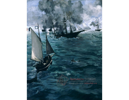 VEM 111 Édouard Manet - Bitva mezi Kearsarge a Alabamou