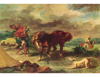 VEF 27 Eugene Ferdinand Victor Delacroix - Maročan a jeho kůň