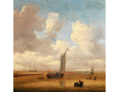 D-9822 Willem van Diest - Lodě a rybáři u pobřeží