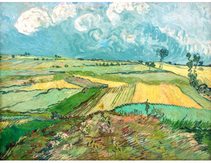 VR2-276 Vincent van Gogh - Pšeničná pole v Auvers s dešťovými mraky