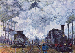 VCM 6 Claude Monet - Nádraží v Saint Lazare v Paříži