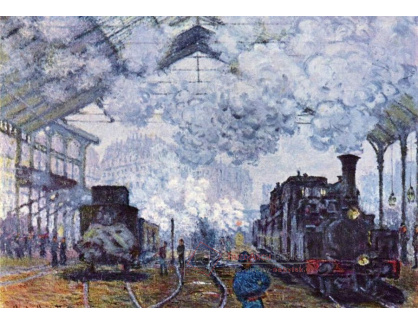 VCM 6 Claude Monet - Nádraží v Saint Lazare v Paříži
