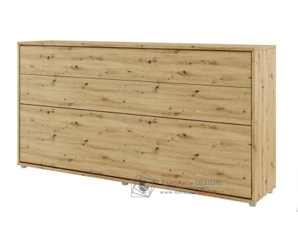 REBECCA BC-06, výklopná postel široká 90x200cm, dub artisan