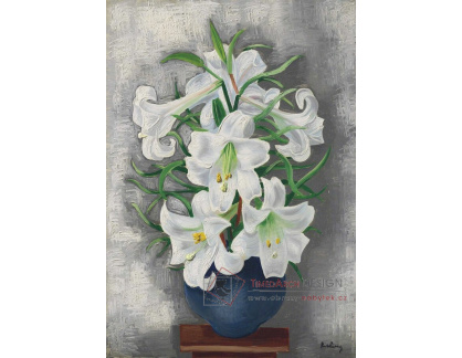 A-8263 Moise Kisling - Váza s bílými liliemi