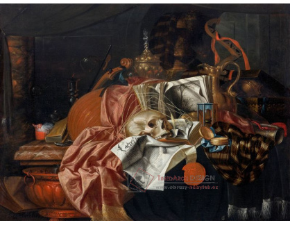 D-6514 Franciscus Gijsbrechts - Vanitas s hudebními nástroji