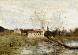 D-6664 Jean-Baptiste Camille Corot - Domy v Avray