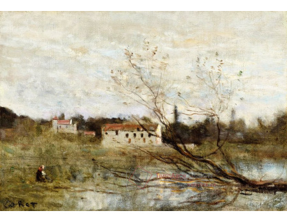 D-6664 Jean-Baptiste Camille Corot - Domy v Avray