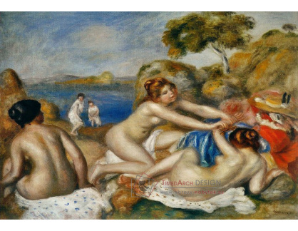 VR14-7 Pierre-Auguste Renoir - Tři koupající se ženy s krabem