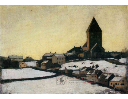VEM13-46 Edvard Munch - Starý kostel v Aker