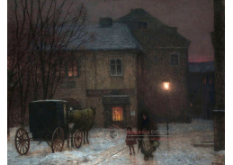 Jakub Schikaneder - Zimní večer ve městě