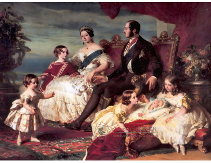 SO IV-501 Franz Xavier Winterhalter - Královna Viktorie a princ Albert se svými pěti dětmi