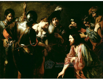 SO XIV-205 Valentin de Boulogne - Kristus a cizoložnice