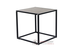 JAKIM 2 NEW, příruční stolek, černá / dub