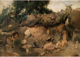 A-7286 Camille Corot - Lom Chaise-Marie ve Fontainebleau