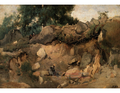 A-7286 Camille Corot - Lom Chaise-Marie ve Fontainebleau