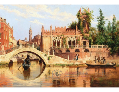 A-8300 Antonietta Brandeis - Pohled na Ponte de la Calcina na Rio di San Vio v Benátkách
