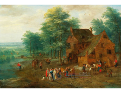 DDSO-3859 Josef van Bredael - Cestující odpočívající v hospodě