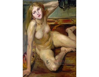 D-7942 Lovis Corinth - Nahá dívka na koberci