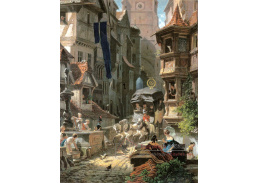 VSO 1214 Carl Spitzweg - Příjezd dostavníku