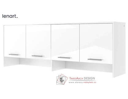 CONCEPT PRO CP-10, nádstavec k posteli CP-05, bílá / bílý lesk