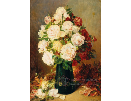 DDSO-4662 Ferdinand Wagner - Zátiší s růžemi ve váze