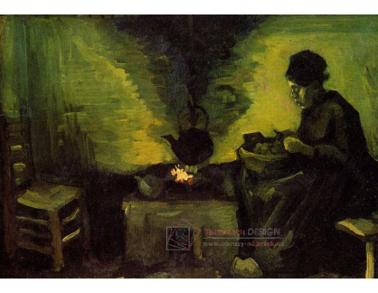 A-3223 Vincent van Gogh - Žena u krbu