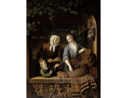 A-4551 Frans van Mieris - Obchodník s potravinami