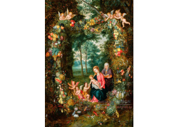 D-9125 Jan Brueghel - Svatá rodina se svatým Janem