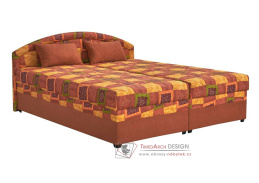 KAROLINA, čalouněná postel 180x200cm, pevně načalouněné matrace