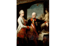 KO V-201 Pompeo Batoni - Císař Josef II s velkovévodou Pietro Leopoldo Toskánským