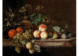 A-1650 Barend van der Meer - Smíšené ovoce na kamenné římse