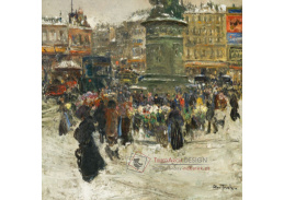 A-8840 Louis Abel Truchet -  Květinový trh na Place Clichy v Paříži