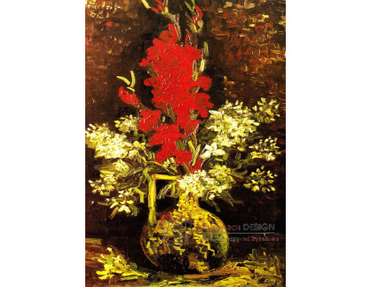 R2-508 Vincent van Gogh - Váza s gladiolami a karafiáty